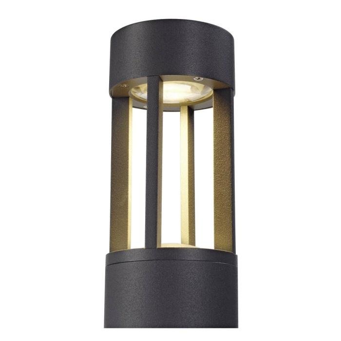 SLOTS 65,  Standleuchte, LED, 3000K, rund, anthrazit, Ø/H 9/66,5 cm, 6,3W 2
