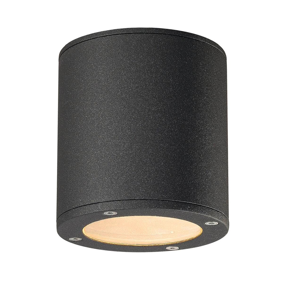 SITRA,  Deckenleuchte, TCR-TSE, IP44, rund, anthrazit, max. 9W