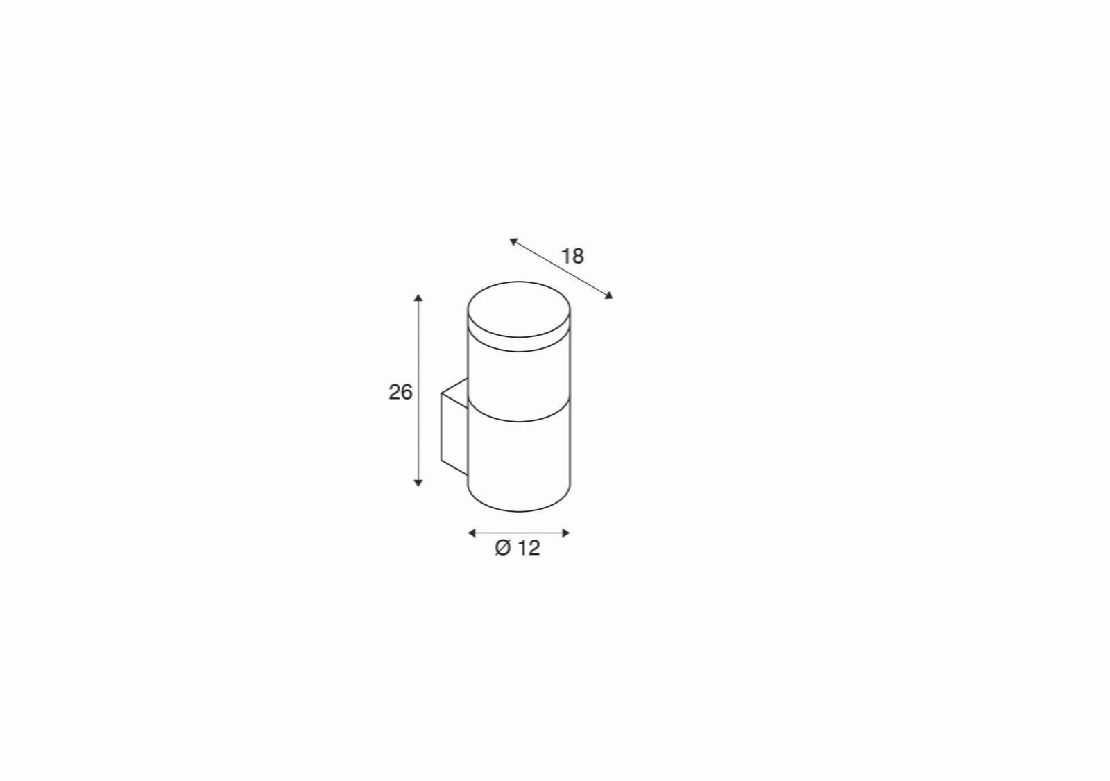 F-POL WALL,  Wandleuchte,  IP54 , rund, anthrazit, max. 20W 2