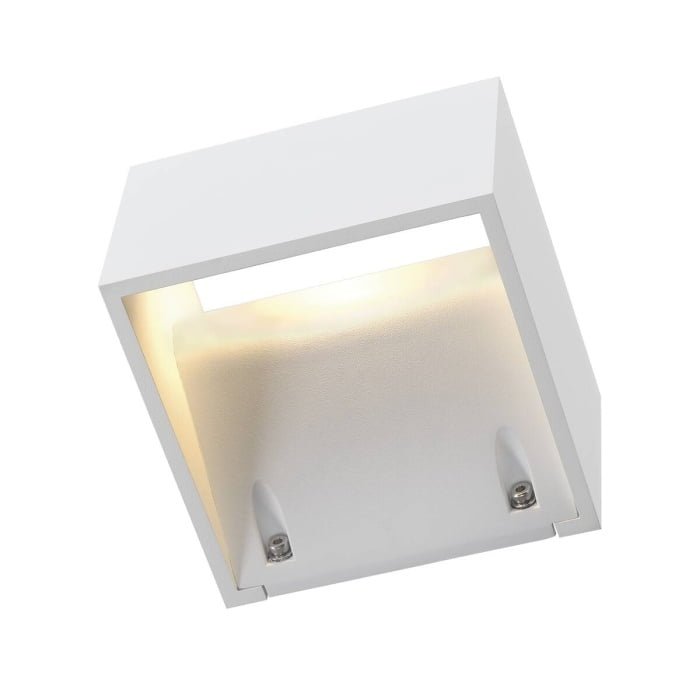 LOGS WALL,  Wandleuchte, LED, 3000K, IP44, eckig, weiß, 8W