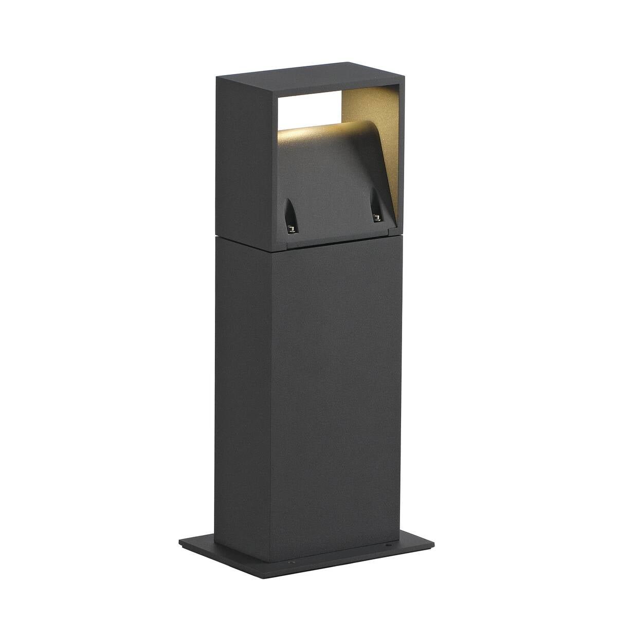 LOGS 40,  Standleuchte, LED, 3000K, IP44, eckig, anthrazit, L/B/H 13/8/39,5 cm, 8W