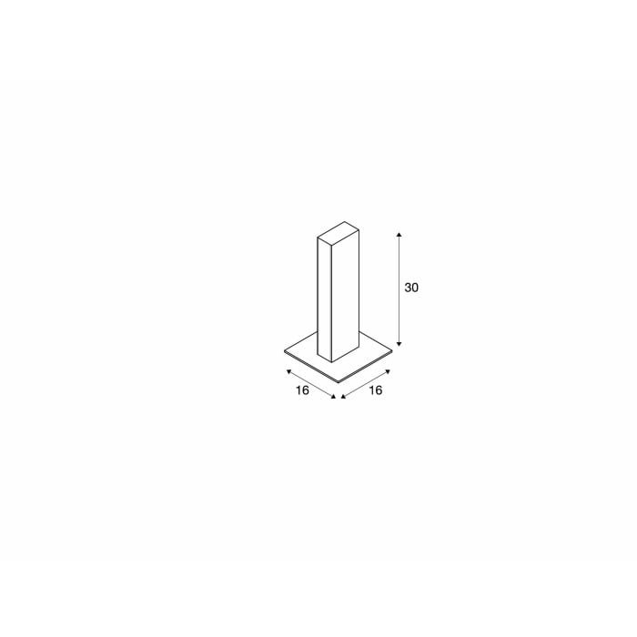 H-POL, Wege- und Standleuchte, einflammig, LED, 3000K, anthrazit, L/B/H 16,5/16,5/36 cm 4