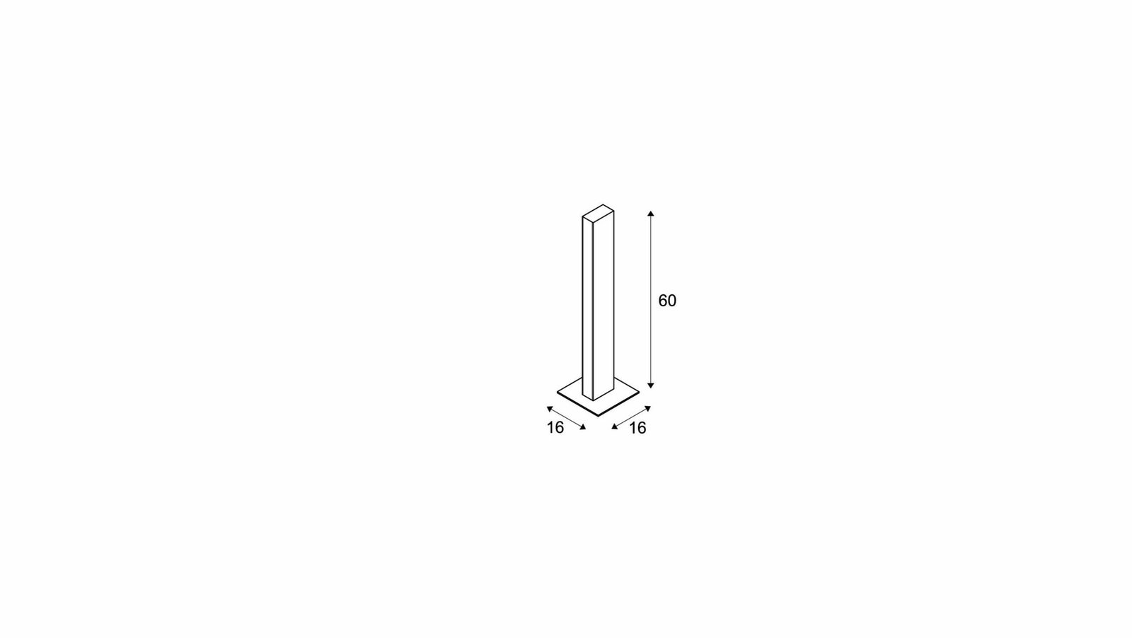 H-POL, Wege- und Standleuchte, zweiflammig, LED, 3000K, anthrazit, L/B/H 16,5/16,5/66 cm 4