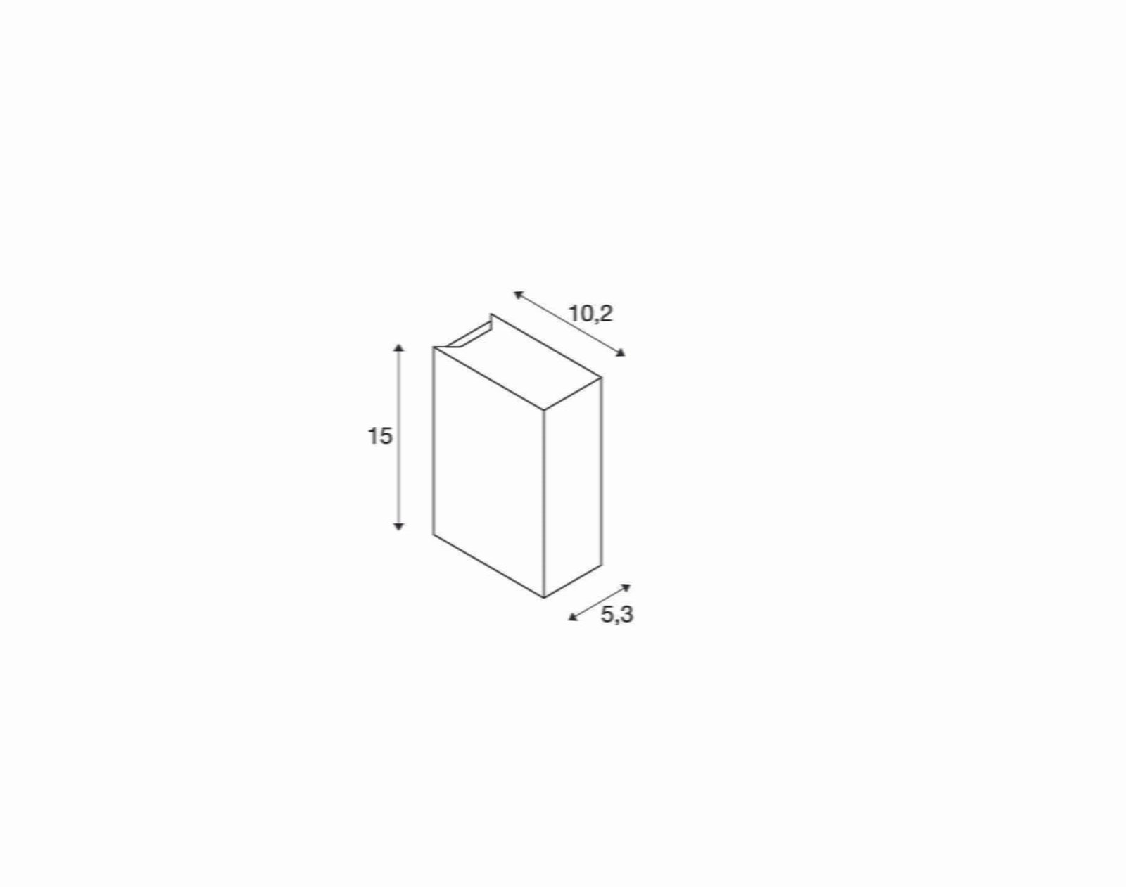 QUAD 2 XL, Wandleuchte, LED, 3000K, IP44, eckig,  up/down, weiß, 3,2W 2