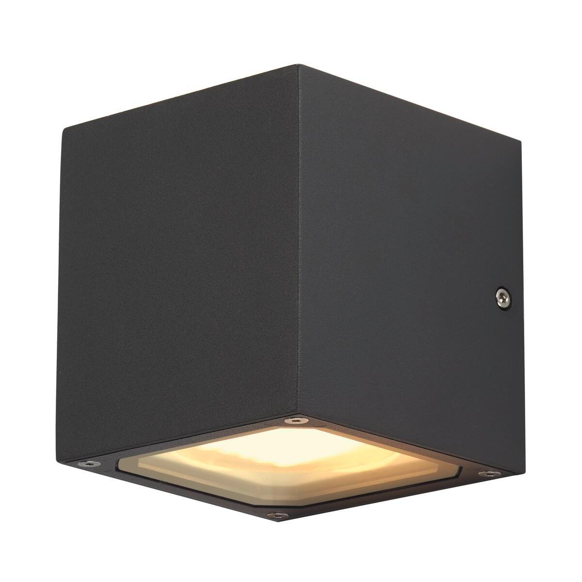 SITRA CUBE,  Wandleuchte, TCR-TSE, IP44, anthrazit, max. 18W