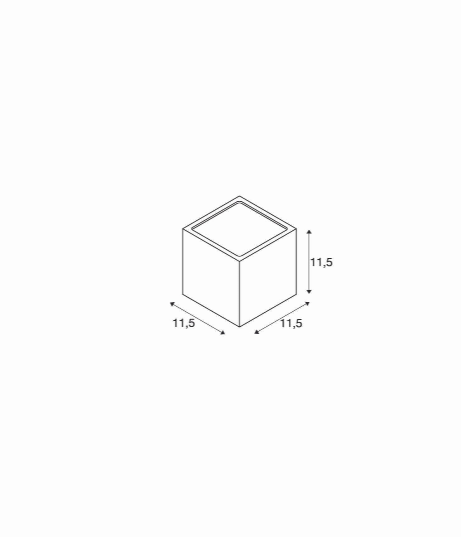 SITRA CUBE,  Wandleuchte, TCR-TSE, IP44, rost, max. 18W 2