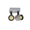 MYRA WALL,  Wand- und Deckenleuchte, zweiflammig, QPAR51, IP55, silbergrau, max.100W 4