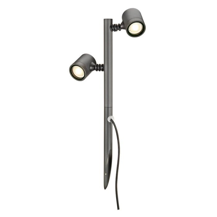MYRA 2,  Spiessleuchte, zweiflammig, LED GU10 51 mm, IP44, anthrazit, 18 W 3