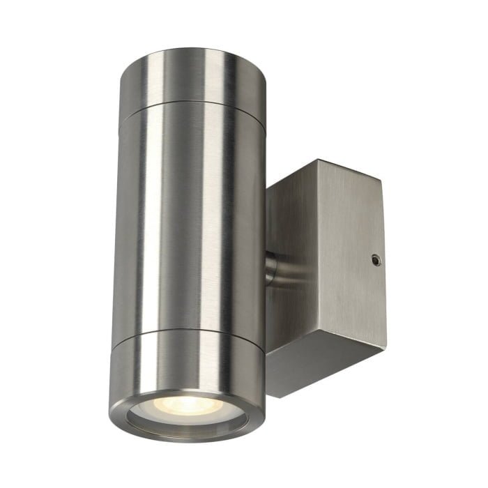 ASTINA STEEL,  Wandleuchte, QPAR51, IP44, rund, edelstahl 304, max. 70W