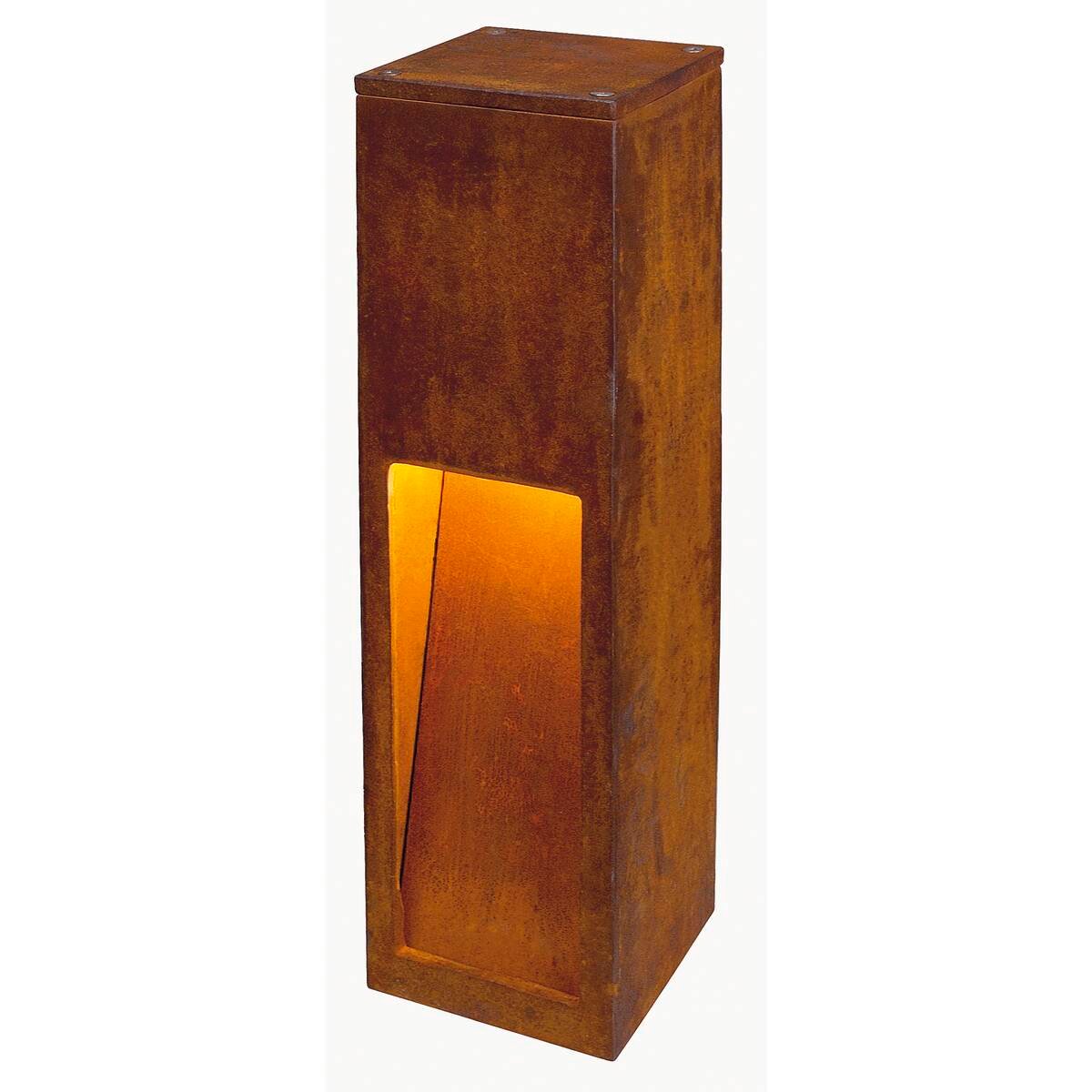RUSTY SLOT 50,  Standleuchte, LED, 3000K, stahl gerostet, L/B/H 12/12/50 cm 2