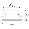 P-LIGHT, Einbauleuchte, LED, 6000K, rund, weiß, 5W 10