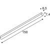 BENA 150, Wand- und Deckenleuchte, LED, 3000K, weiß, L/B/H 150/6,5/7,4 cm 10