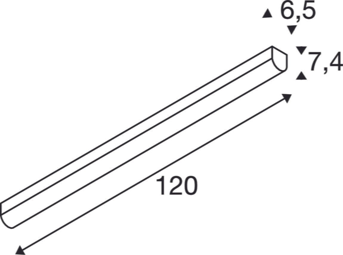 BENA 120, Wand- und Deckenleuchte, LED, 4000K, weiß, L/B/H 120/6,5/7,4 cm 5