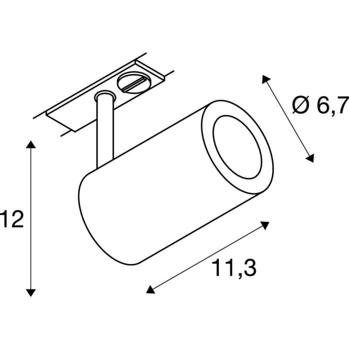 ENOLA B TRACK, QPAR51, weiß, 50W, inkl. 1P.-Adapter 3