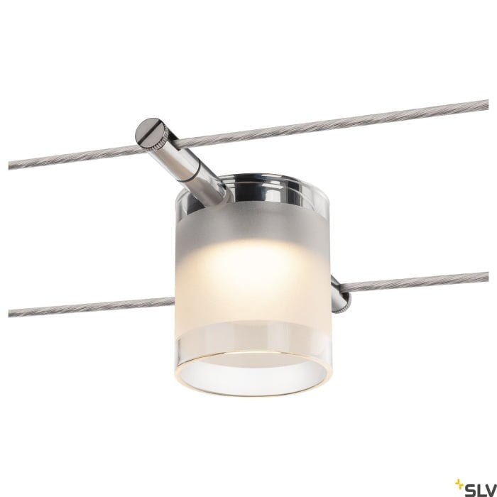 COMET LED Strahler, Niedervolt-Seilsystem, 2700K, chrom