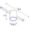 COMET LED Strahler, Niedervolt-Seilsystem, 2700K, chrom 10