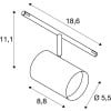NOBLO SPOT, Seilleuchte für Niedervolt-Seilsystem 2700K chrom 8