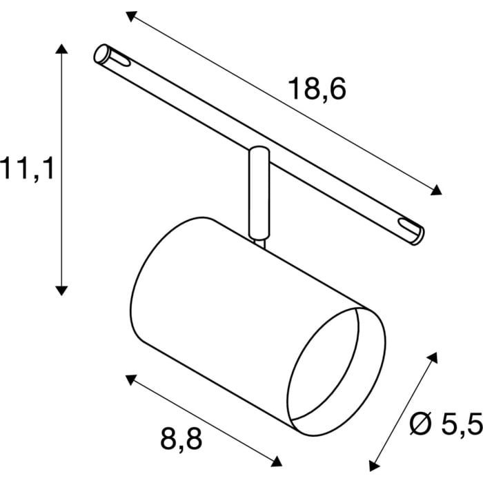 NOBLO SPOT, Seilleuchte für Niedervolt-Seilsystem 2700K chrom