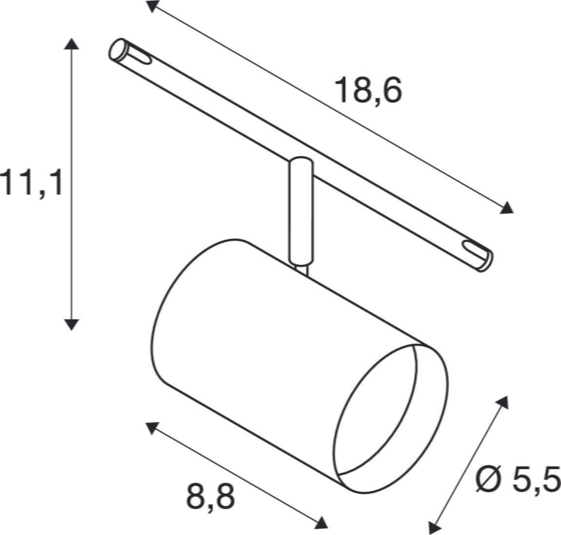 NOBLO SPOT, Seilleuchte für Niedervolt-Seilsystem 2700K chrom 4