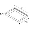 PLYTTA, Seilleuchte für TENSEO Niedervolt-Seilsystem, 2700K, schwarz