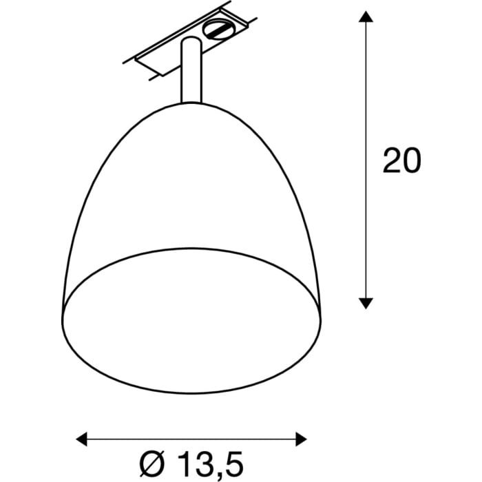 PARA CONE 14, QPAR51, 1 Phasen System Leuchte, weiß/gold, inkl. 1 Phasen-Adapter 4
