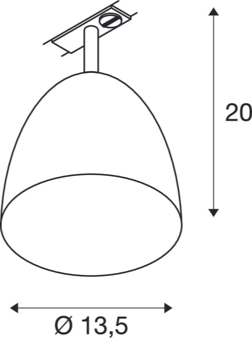 PARA CONE 14, QPAR51, 1 Phasen System Leuchte, weiß/gold, inkl. 1 Phasen-Adapter 4