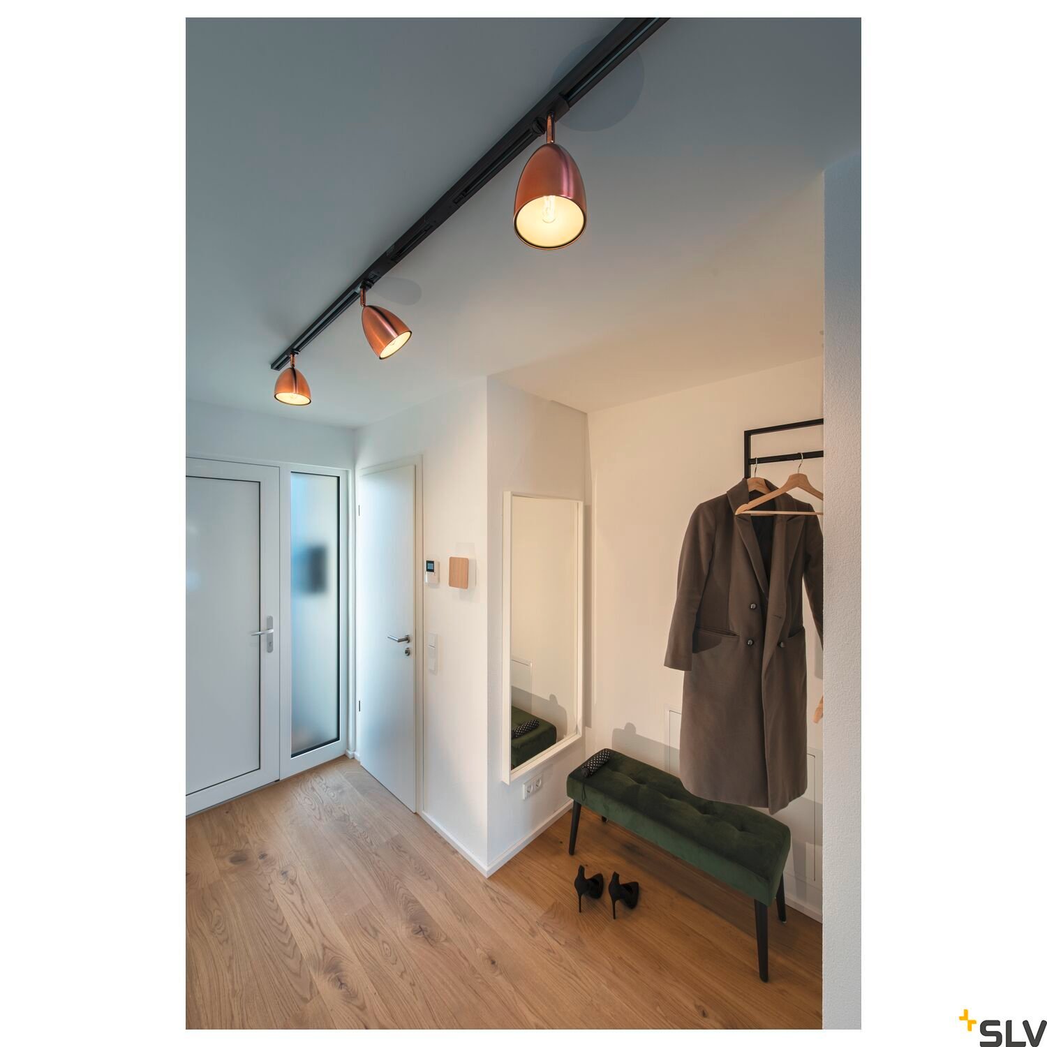 PARA CONE 14, 1 Phasen System Leuchte, kupfer/weiß, inkl. 1 Phasen-Adapter 4