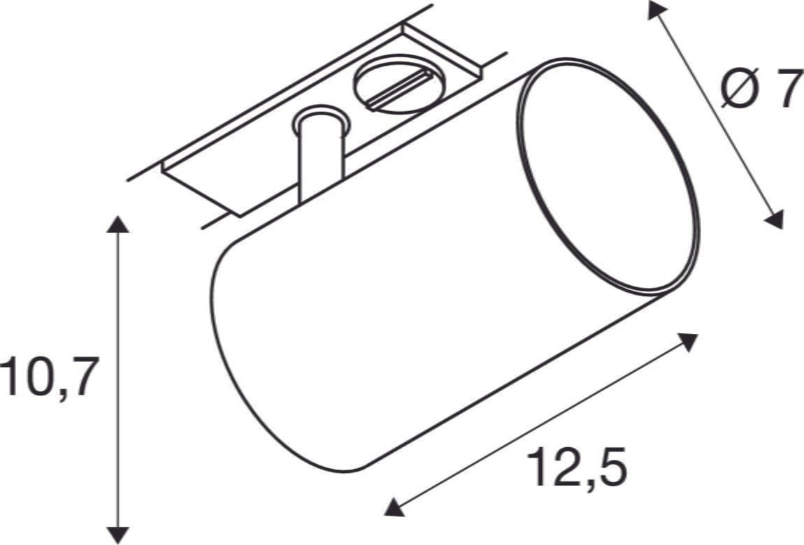 ASTO TUBE, 1 Phasen Spot, GU10, weiß 4