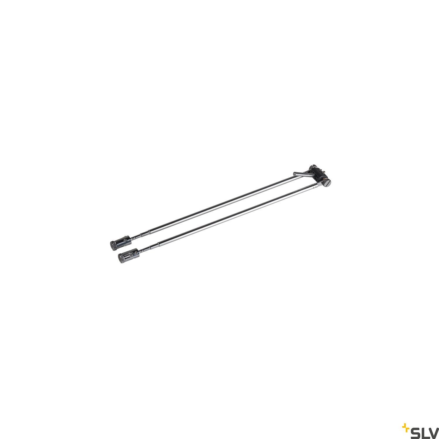 TELESKOP, Seilleuchte für TENSEO Niedervolt-Seilsystem, QR-C51, chrom, B/H/T 4,5/21-52/1 cm 2