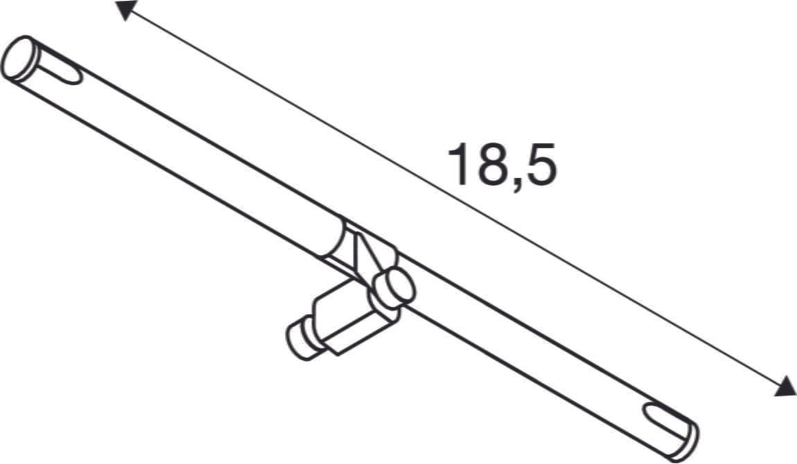 COSMIC, Lampenhalter für TENSEO Niedervolt-Seilsystem, QR-C51, weiß, schwenkbar, 2 Stück 2