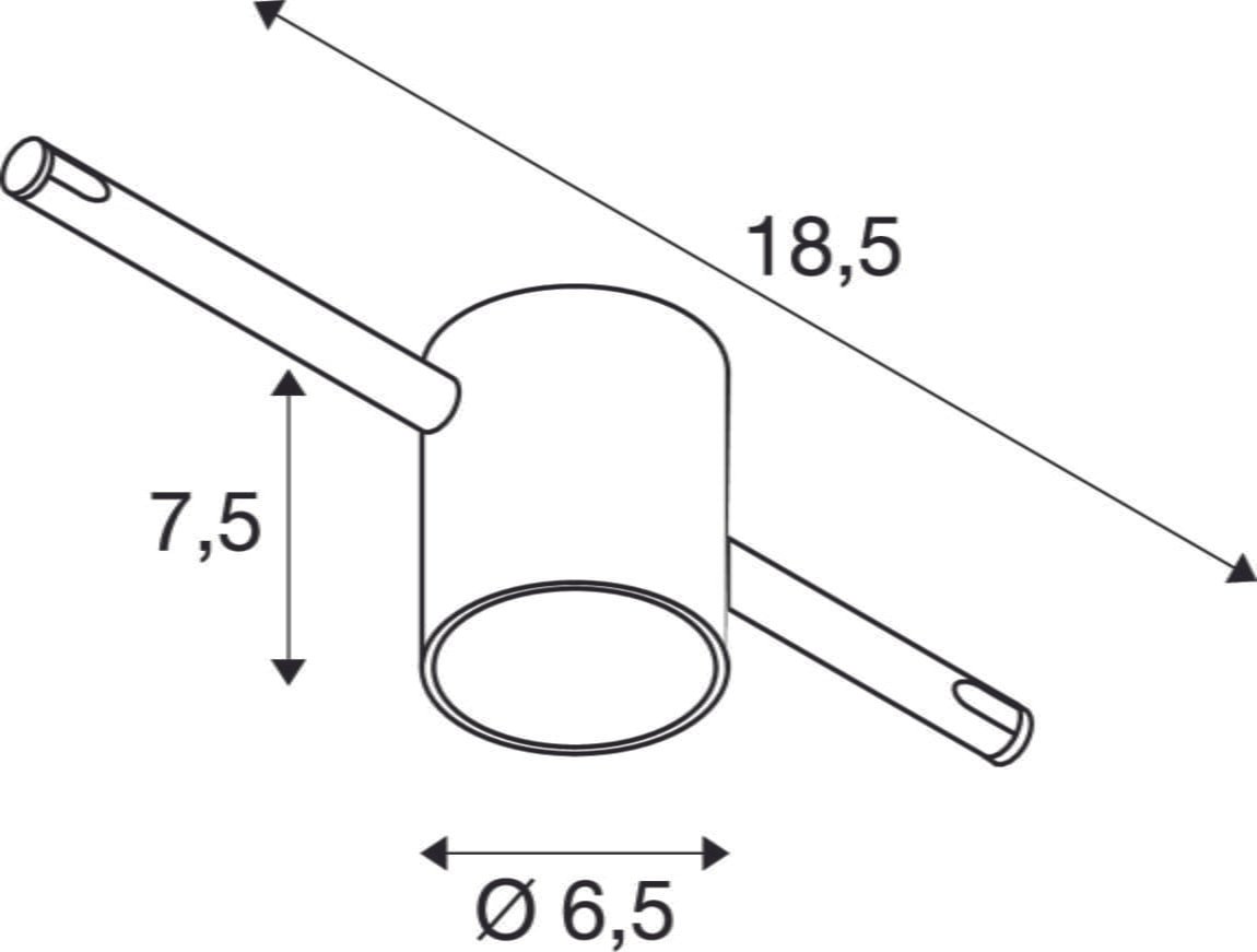 COMET, Seilleuchte für TENSEO Niedervolt-Seilsystem, QR-C51, weiß, teilsatiniertes Glas 2