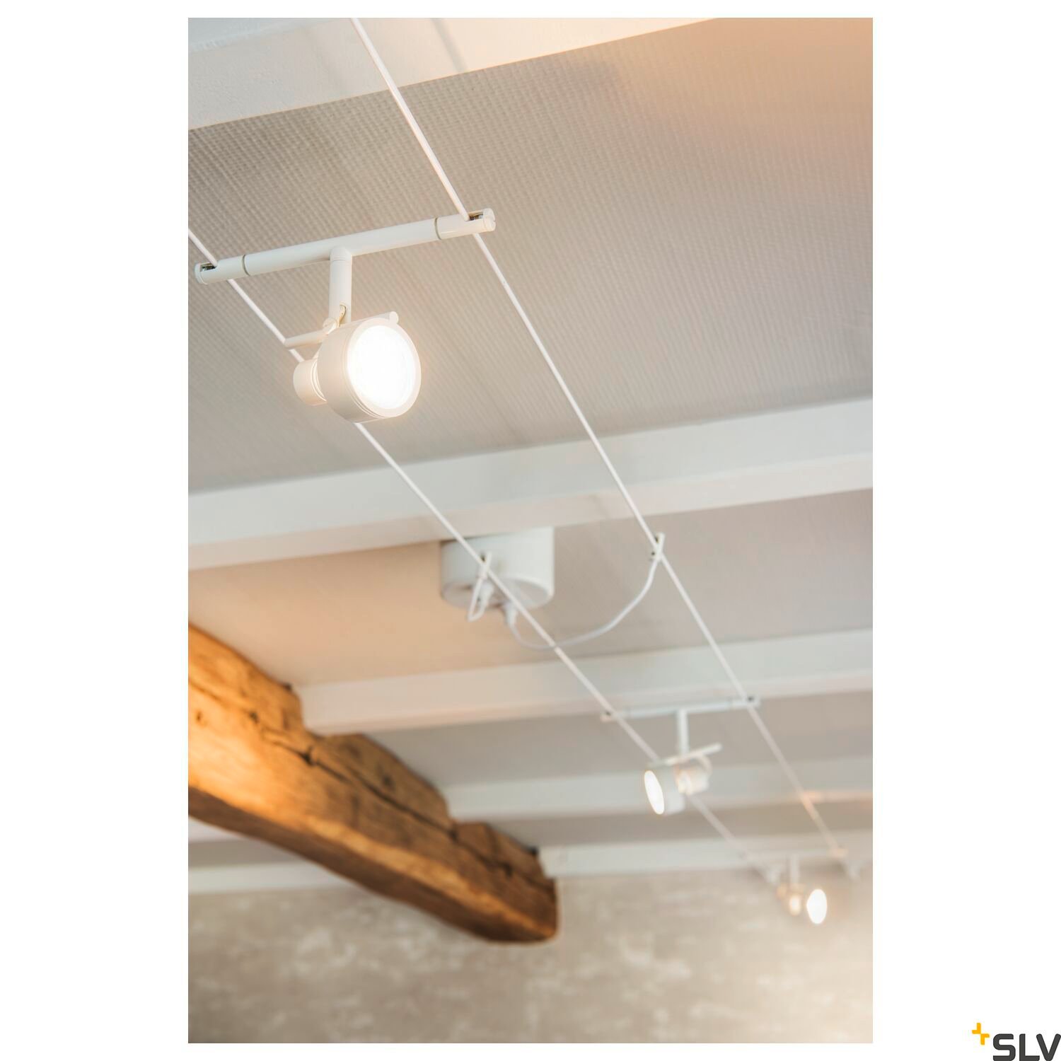 SALUNA, Seilleuchte für TENSEO Niedervolt-Seilsystem, QR-C51, weiß 4