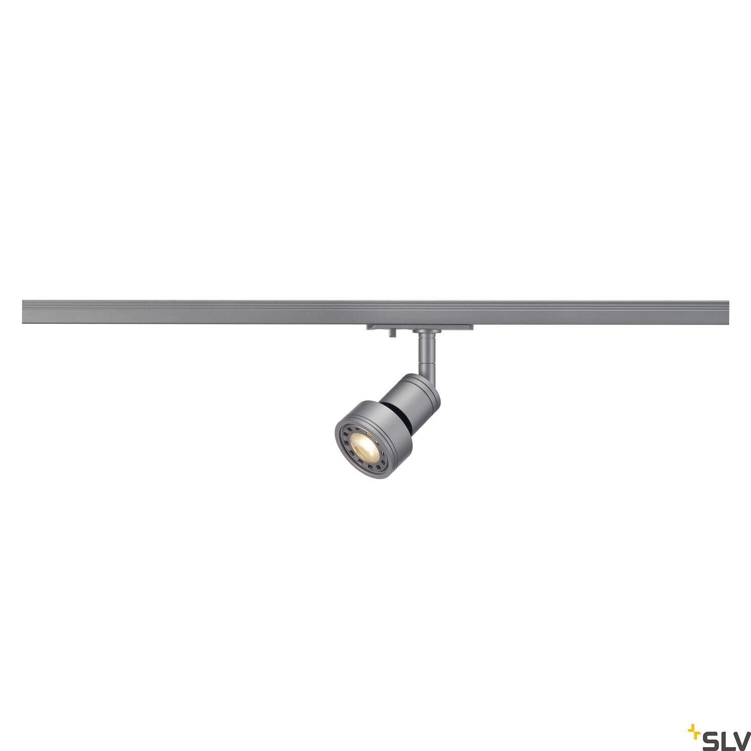 PURI TRACK, Spot, QPAR51, silbergrau, max. 50W, inkl. 1Phasen-Adapter 2