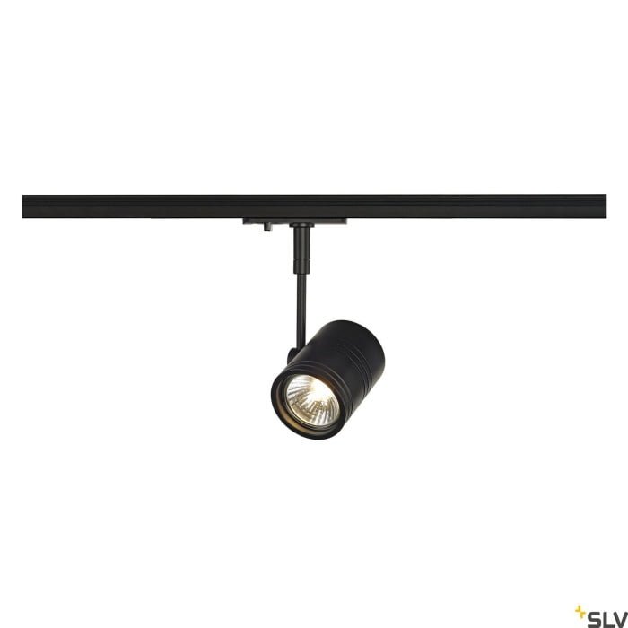 BIMA, Spot, einflammig, QPAR51, schwarz matt, max. 50W, inkl. 1Phasen-Adapter