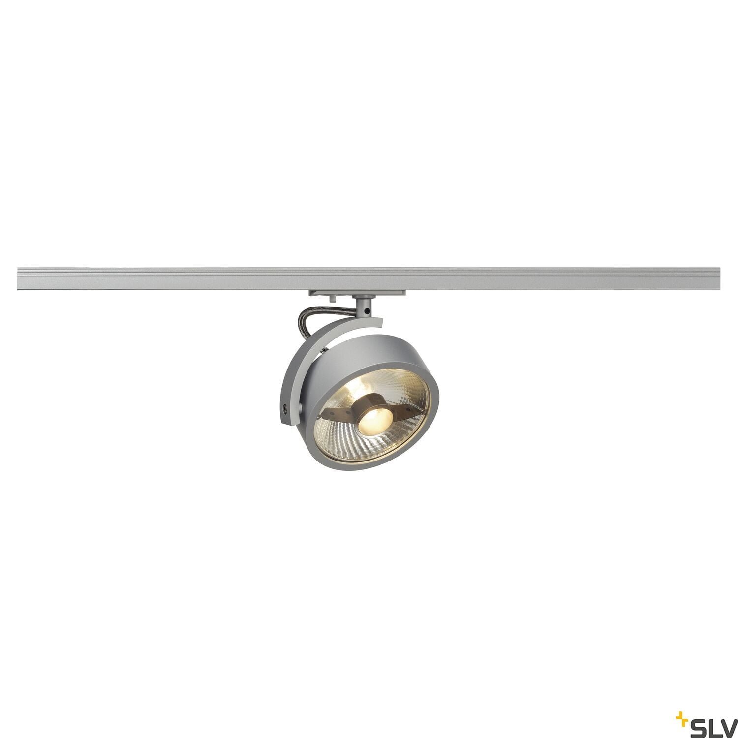 KALU TRACK, Spot, QPAR111, silbergrau, inkl.1Phasen-Adapter