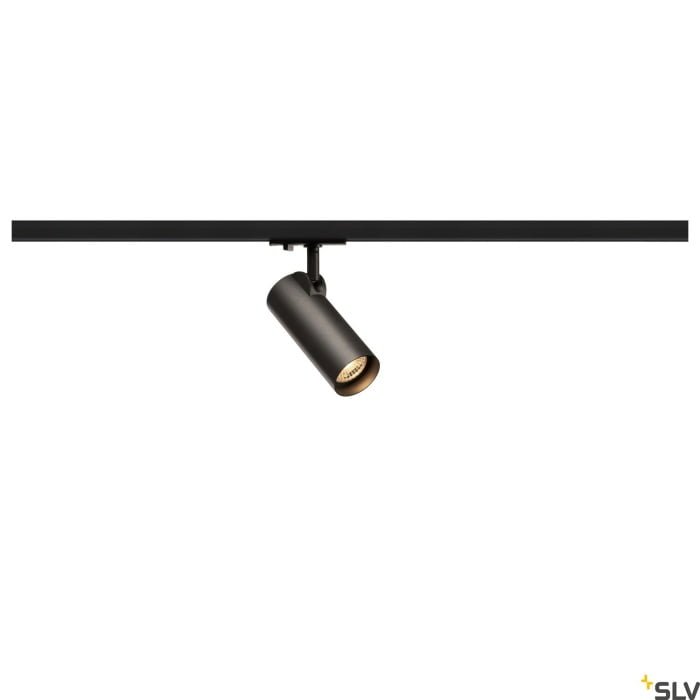 HELIA 50 TRACK, Strahler für 1Phasen Hochvolt-Stromschiene, LED, 3000K, schwarz, 35°, inkl. 1 Phasen-Adapter