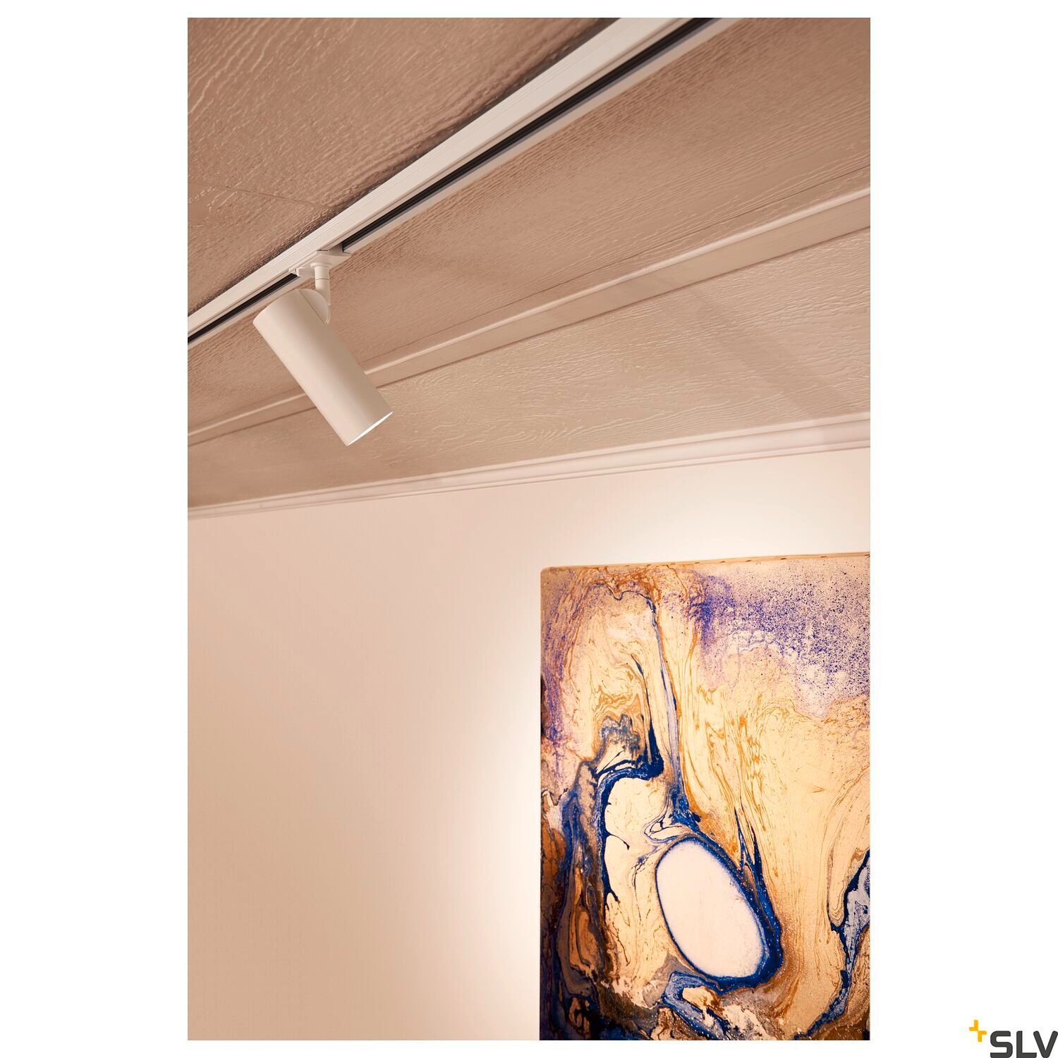 HELIA 50 TRACK, Strahler für 1Phasen Hochvolt-Stromschiene, LED, 3000K, weiß, 35°, inkl. 1 Phasen-Adapter 3