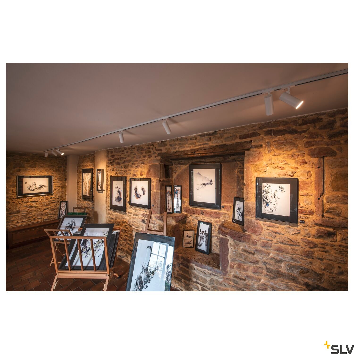 HELIA 50 TRACK, Strahler für 1Phasen Hochvolt-Stromschiene, LED, 3000K, weiß, 35°, inkl. 1 Phasen-Adapter 4