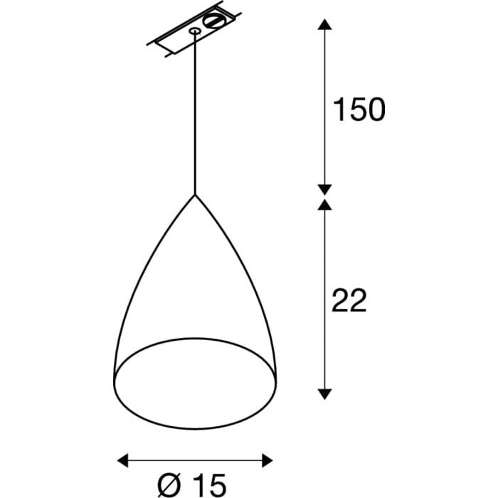 TONGA®, Pendelleuchte, A60, Keramikschirm weiß, max. 60W, inkl. 1Phasen-Adapter 5