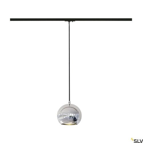 LIGHT EYE® 150, Pendelleuchte, QPAR111, chrom, max. 75W, inkl. 1Phasen-Adapter 2