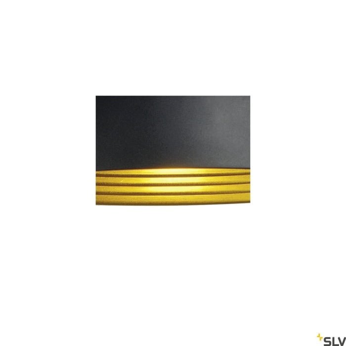 FORCHINI M 40 TRACK, Pendelleuchte, TC-(D,H,T,Q)SE, rund, schwarz/gold, Ø 40 cm, inkl. 1Phasen-Adapter silbergrau 2