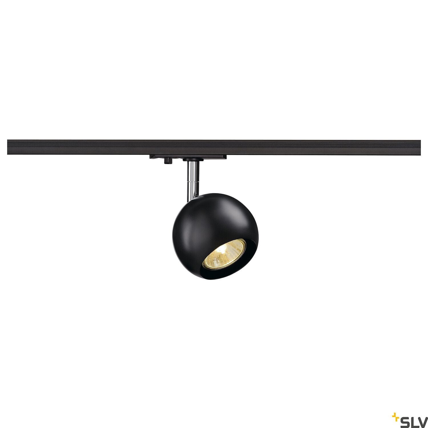 LIGHT EYE® 90, Spot, QPAR51, schwarz/chrom, max. 50W, inkl. 1Phasen-Adapter schwarz