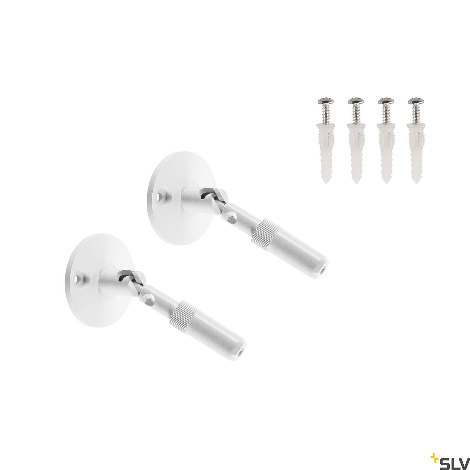 WANDHALTER, für TENSEO Niedervolt-Seilsystem, lang, weiß, 2 Stück