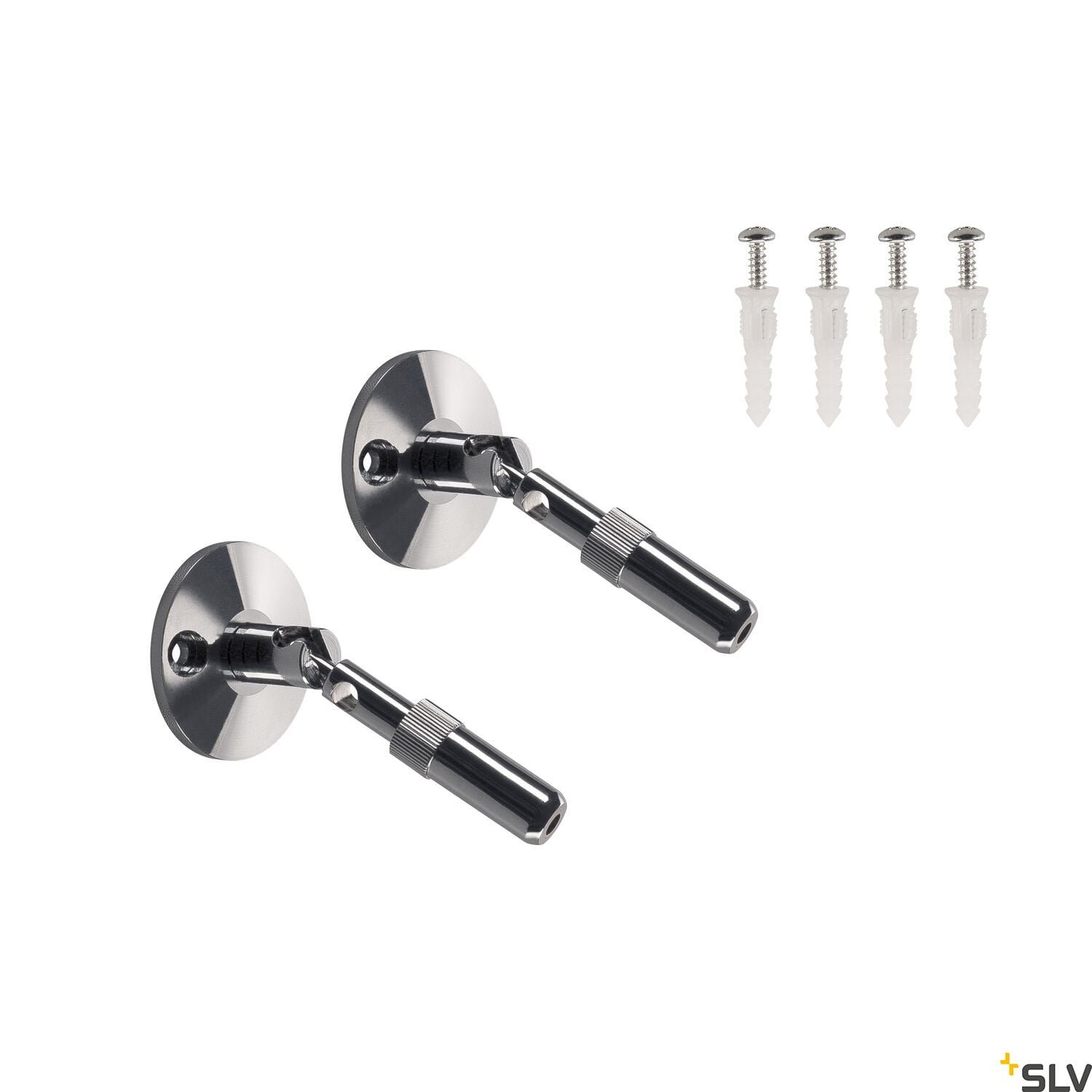 WANDHALTER, für Niedervolt-Seilsystem, chrom, 2 Stück, 10cm