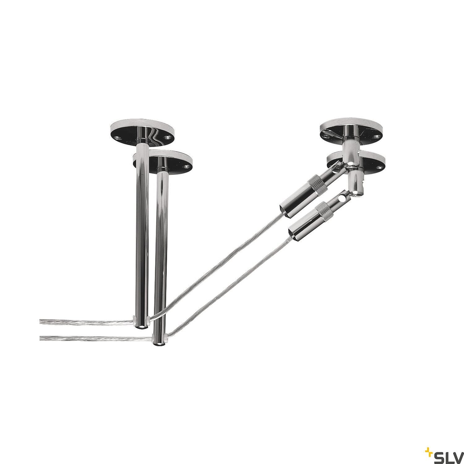 UMLENKER, für Niedervolt-Seilsystem, chrom, 2 Stück, 16cm 2