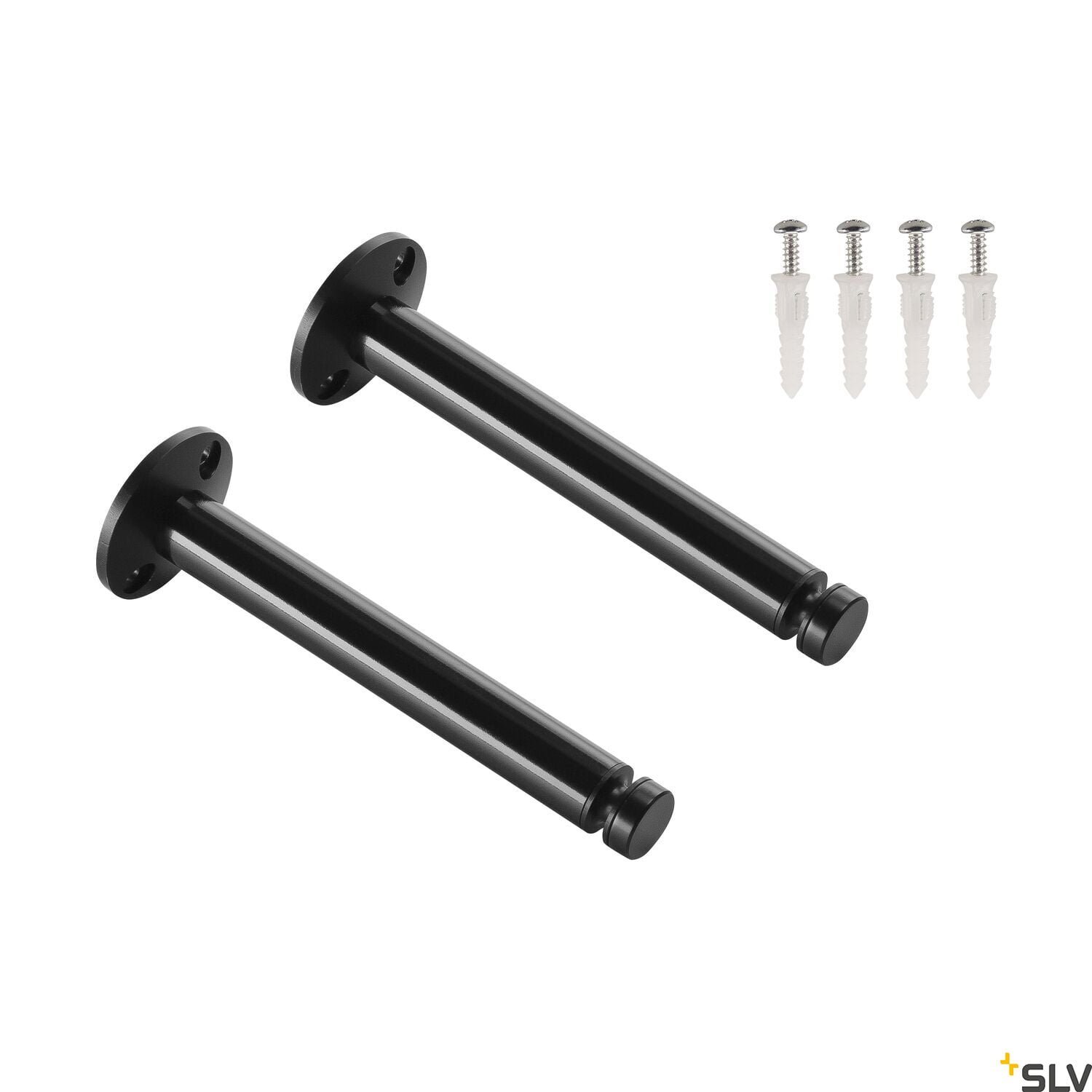 DECKENUMLENKER, für TENSEO Niedervolt-Seilsystem, schwarz, 2 Stück