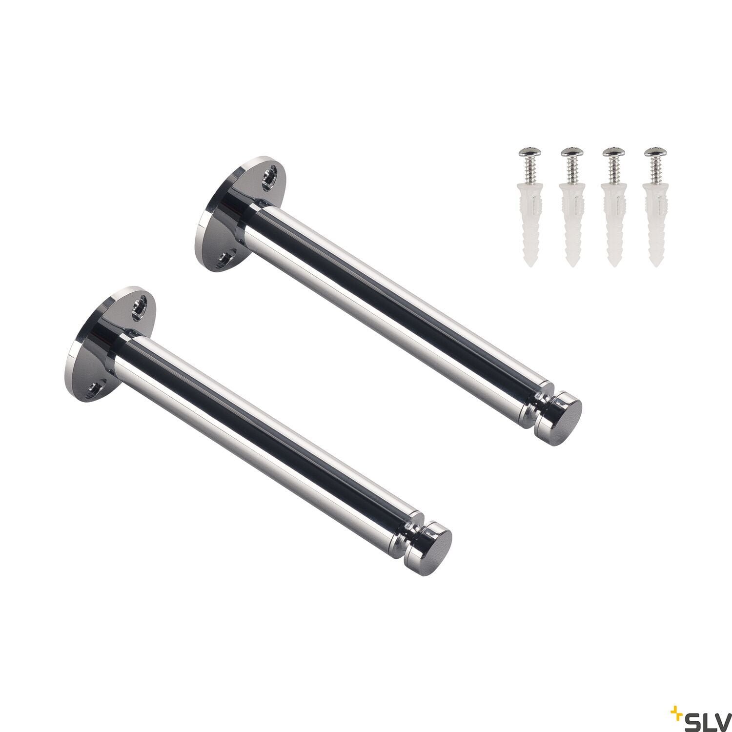 DECKENUMLENKER, für Niedervolt-Seil- System, chrom, 2 Stück, 16,2cm, mit Umlenkrolle