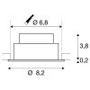 New Tria 68, LED Deckeneinbauleuchte, weiß, rund, 3000 K, 8,3 W, 750 lm 8 New Tria 68, LED Deckeneinbauleuchte, weiß, rund, 3000 K, 8,3 W, 750 lm 8