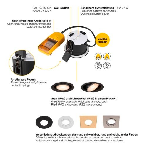 UNIVERSAL DOWNLIGHT PHASE Einbauleuchte